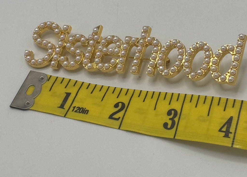 Sisterhood - 4” Pearl Brooch