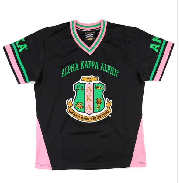 Alpha Kappa Alpha - Football Jersey (Black) (2nd Edition)