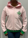 Alpha Kappa Alpha - Da Greek Spot Original Zip Hoodie (Pink)