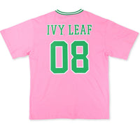 Alpha Kappa Alpha - Oversized Chenille & Printed Football Jersey (Pink)