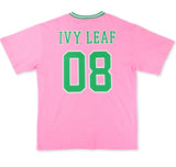Alpha Kappa Alpha - Oversized Chenille & Printed Football Jersey (Pink)