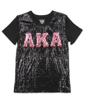 Alpha Kappa Alpha - Sequin Tee (2nd Edition/Black)