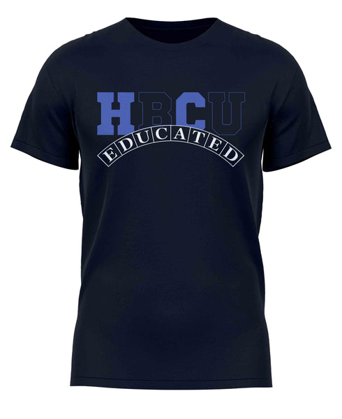 HBCU -“Educated ” (Tee,[Blue/Black] Black )#2