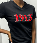 Delta Sigma Theta -1913 Embroidered (Soft Touch/Black) Dagreekspot Original Collection