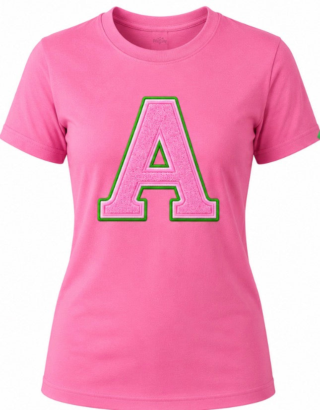 Alpha Kappa Alpha - Alpha Chapter Printed Tee (Pink)