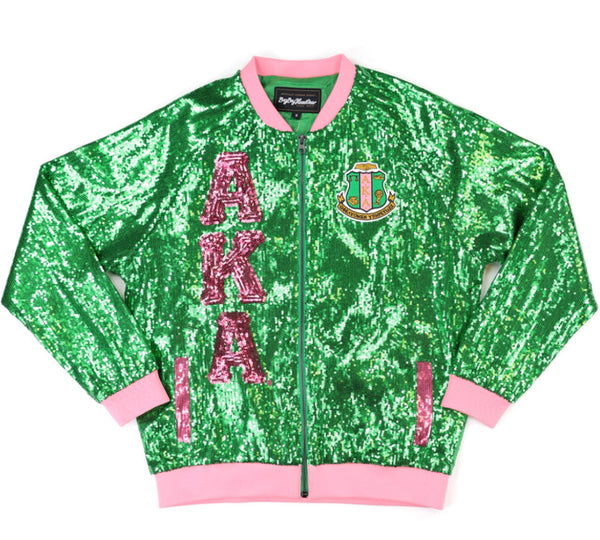 Alpha Kappa Alpha-Sequin Jacket (Green) (2nd addition)