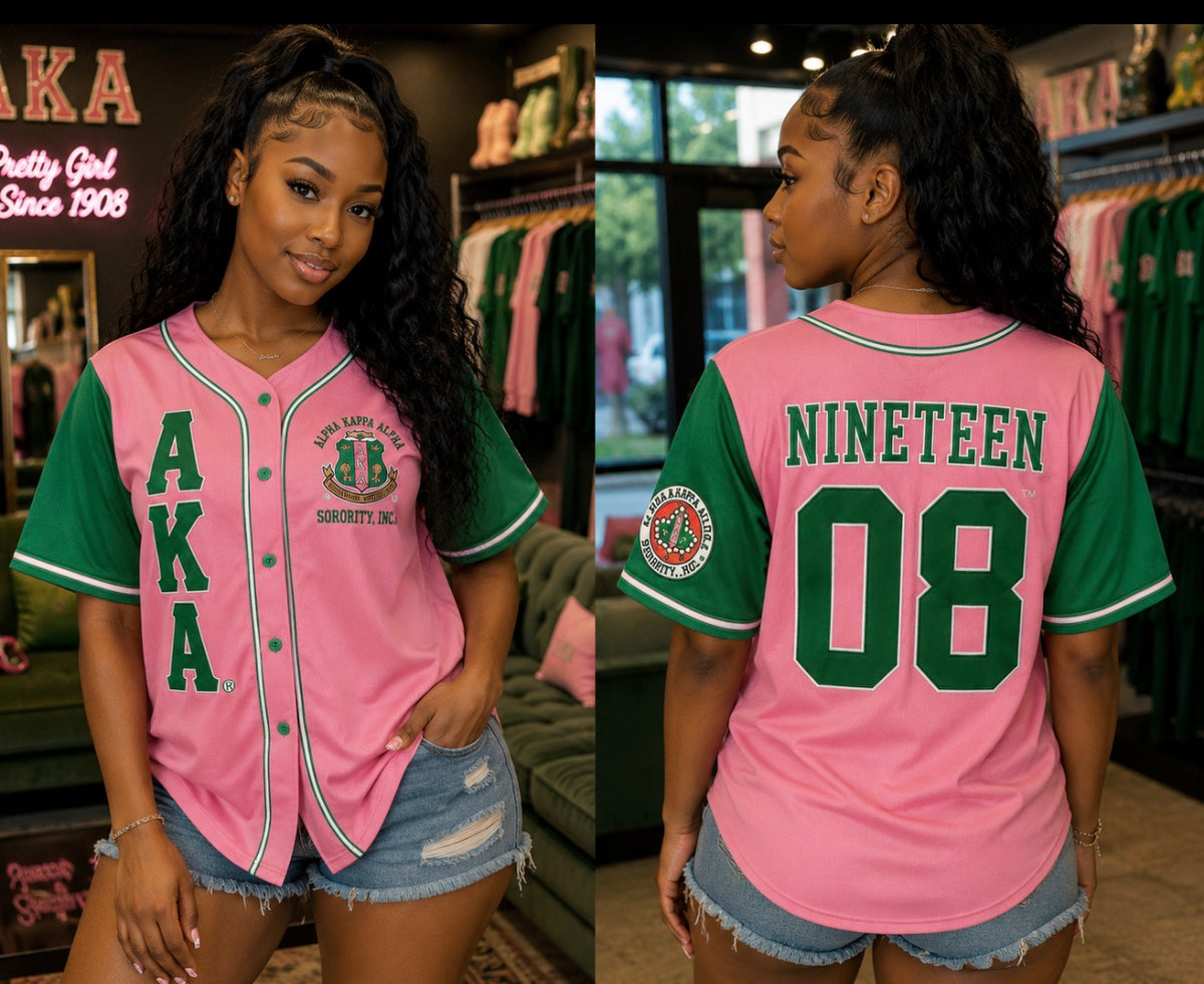 Alpha Kappa Alpha- Baseball Jersey (Pink)
