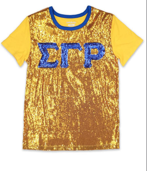 Sigma Gamma Rho - Sequin Tee (2nd Edition/Gold)