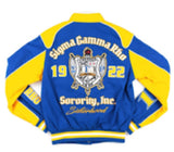 Sigma Gamma Rho - Twill Racing Jacket (Blue)