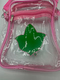 Alpha Kappa Alpha - Clear Crossbody Bag (Pink)