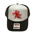 Chucks & Pearls (Red w/Pearl Soles) Trucker Hat