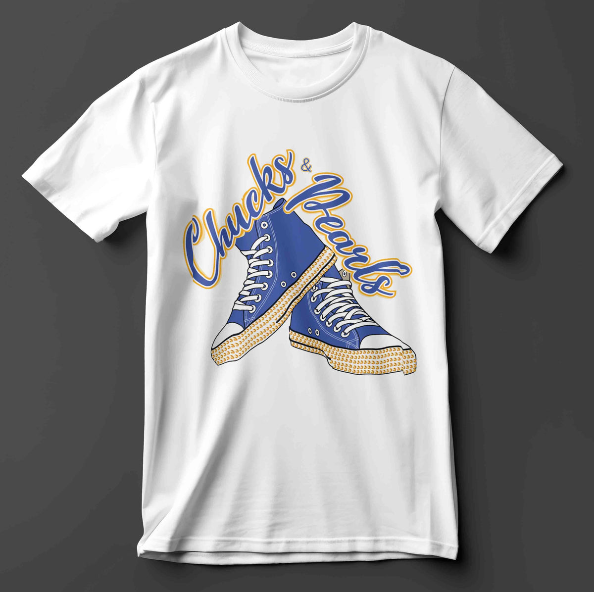 Chucks & Pearls (Gold w/Pearl Soles)
