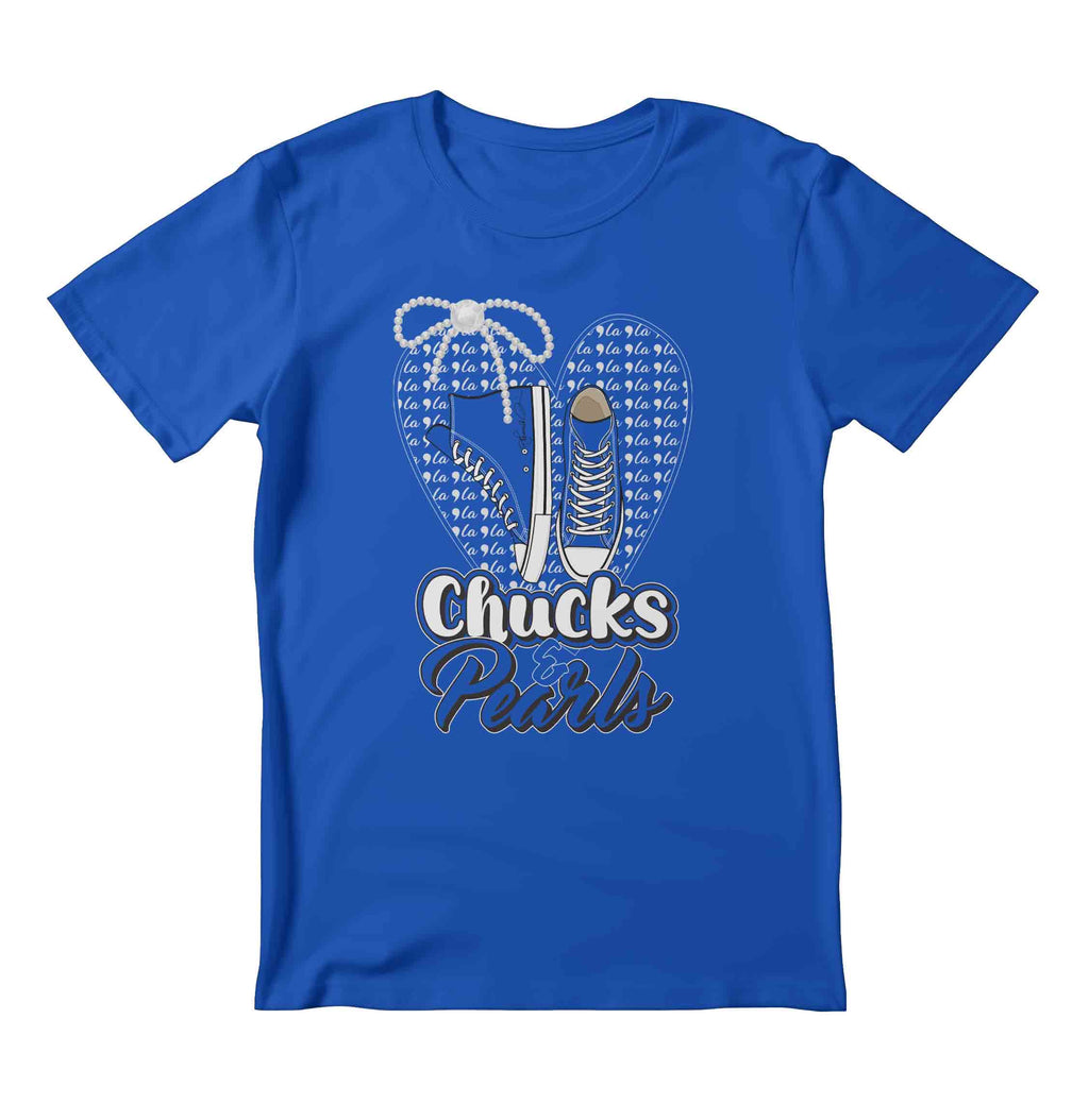 Chucks & Pearls (COMMA- LA) ,Blue