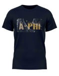 Alpha Phi Alpha - “A-Phi” Printed Tee (Black)