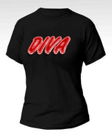 Delta Sigma Theta - “Diva” Printed Tee (Black)