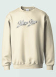 Alpha Kappa Alpha - “Silver Star Crewneck Sweatshirt(Cream)