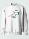 Alpha Kappa Alpha - “Silver Star”25th/Crewneck Sweatshirt(White)