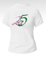 Alpha Kappa Alpha - “Silver Star/AKA/25th](Tee,White)