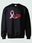 Delta Sigma Theta  - Breast Cancer Awareness(Crewneck Sweatshirt(Red/Black)