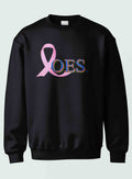 Order of The Eastern Star- Breast Cancer Awareness(Crewneck Sweatshirt(Blue/Black)