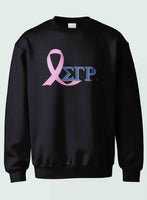 Sigma Gamma Rho - Breast Cancer Awareness(Crewneck Sweatshirt(Blue/Black)