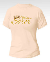 Alpha Kappa Alpha - “Golden Soror” (Tee,Cream)