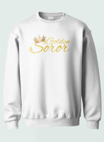 Alpha Kappa Alpha - Golden Soror(Crewneck Sweatshirt(White)