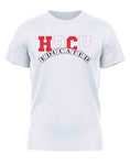 HBCU -“Educated" (Tee,[Red/White] White)#2