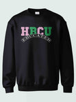 HBCU -“Educated" (Crewneck ,[Pink/Green] Black)