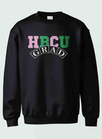 HBCU -“Grad" (Crewneck ,[Pink/Green] Black)