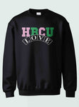 HBCU -“Love" (Crewneck ,[Pink/Green] Black)