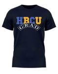 HBCU -“Grad” (Tee,[Blue/Gold] Black )#2