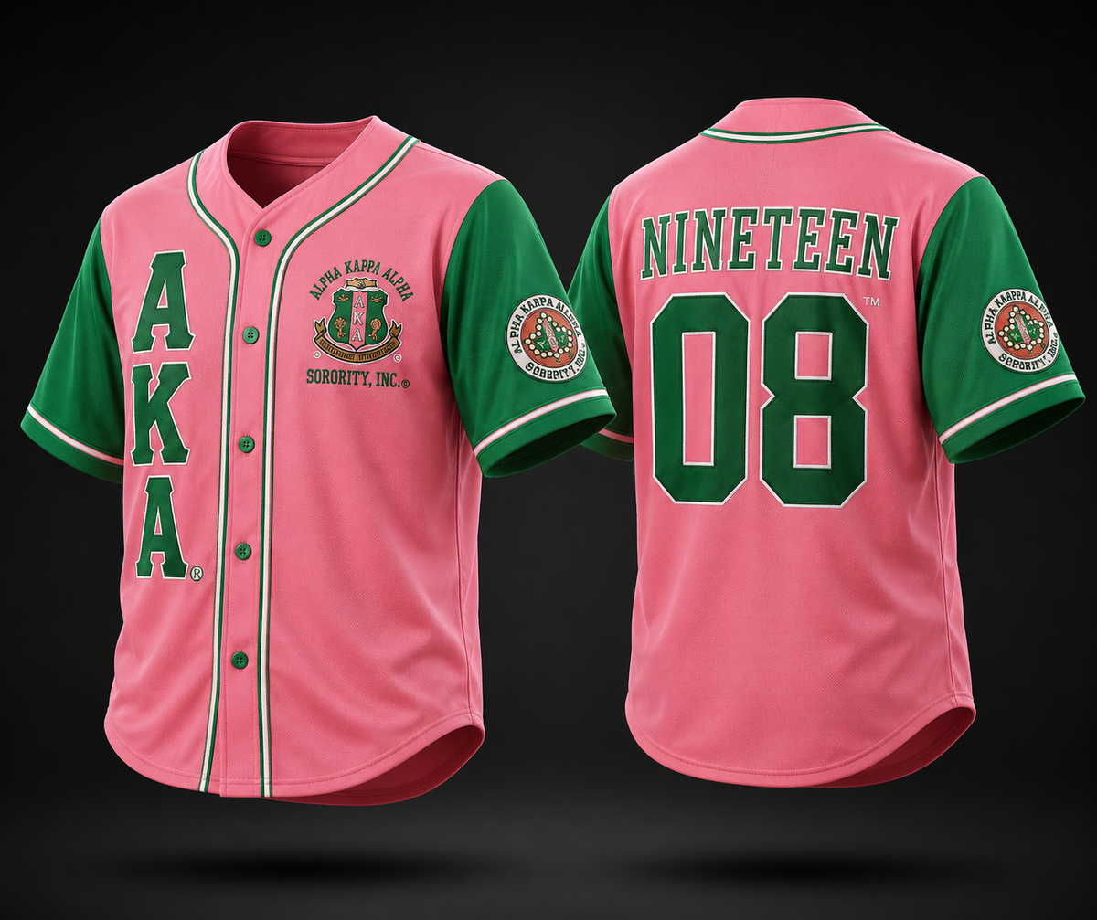 Alpha Kappa Alpha- Baseball Jersey (Pink)