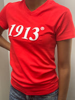 Delta Sigma Theta -1913 Embroidered (Soft Touch/Red) Dagreekspot Original Collection