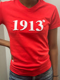 Delta Sigma Theta -1913 Embroidered (Soft Touch/Red) Dagreekspot Original Collection