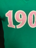 Alpha Kappa Alpha -1908 Embroidered (Soft Touch/Green) Dagreekspot Original Collection