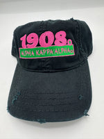 Alpha Kappa Alpha -1908 (Distressed/Dad Cap)