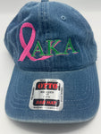 Alpha Kappa Alpha - Breast Cancer Awareness (Denim/Dad Cap)