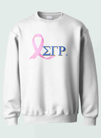 Sigma Gamma Rho- Breast Cancer Awareness(Crewneck Sweatshirt(Blue/White)