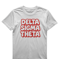 Delta Sigma Theta - Bubble Letter (Printed Tee)
