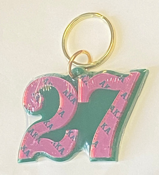 Alpha Kappa Alpha - Line Number Keychain #27