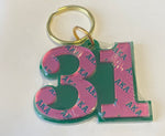 Alpha Kappa Alpha - Line Number Keychain #31