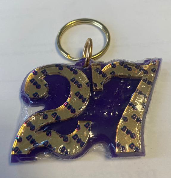 Omega Psi Phi - Line Number Keychain #27