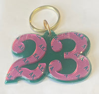 Alpha Kappa Alpha - Line Number Keychain #23