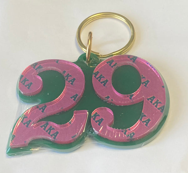 Alpha Kappa Alpha - Line Number Keychain #29