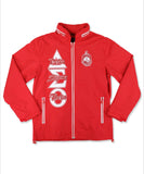 Delta Sigma Theta - Embroidered Windbreaker (Red)