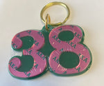 Alpha Kappa Alpha - Line Number Keychain #38