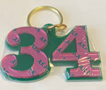 Alpha Kappa Alpha - Line Number Keychain #34