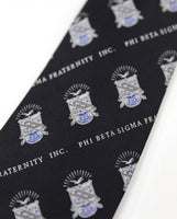 Phi Beta Sigma - Neck Tie (Black/Shield)