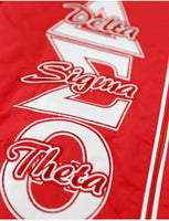 Delta Sigma Theta - Embroidered Windbreaker (Red)